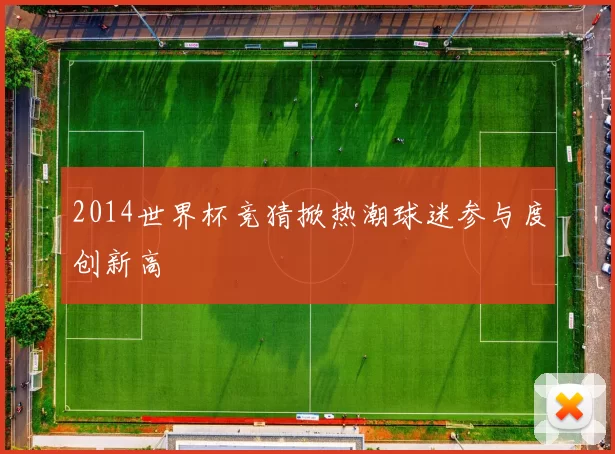2014世界杯竞猜掀热潮球迷参与度创新高