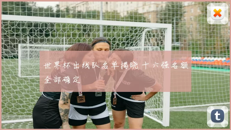 世界杯出线队名单揭晓 十六强名额全部确定
